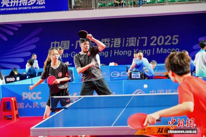 残特奥会单日决出25枚乒乓金牌，香港组合夺冠点